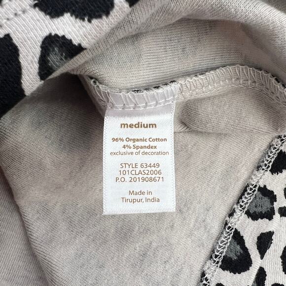 Touched by Nature Womens Organic Cotton 3/4 Sleeve Leopard print Dress Size M - Picture 8 of 10